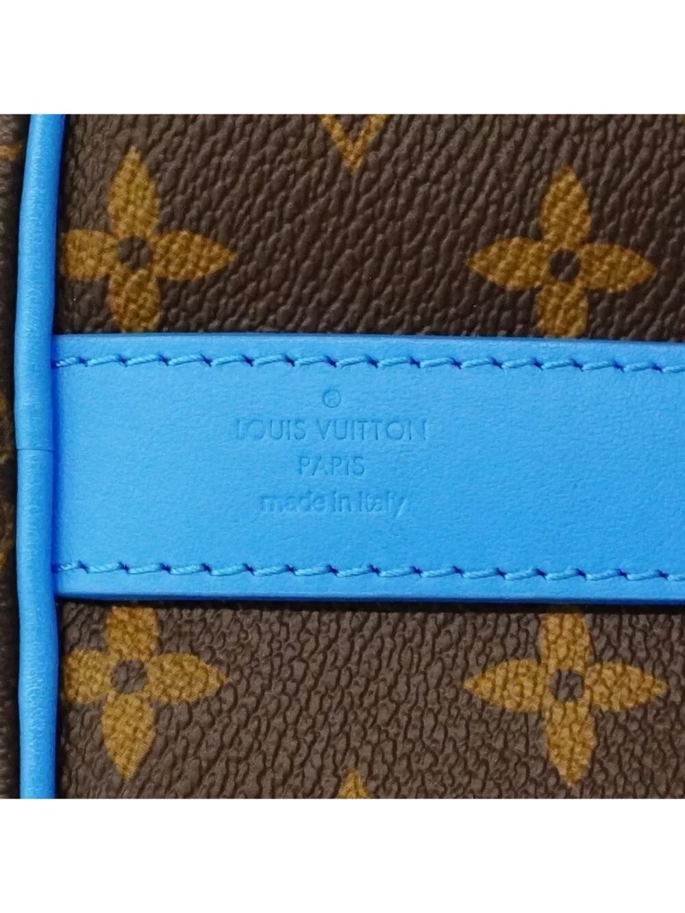 Louis Vuitton Handbag Monogram Keepall Bandouliere 25 Brown Gaston Blue 2-Way